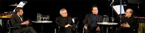 Discussion during performance